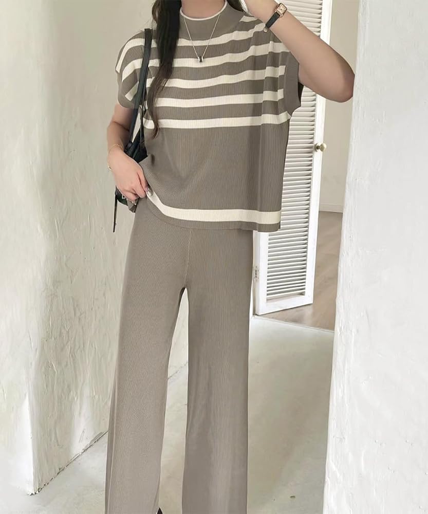 Amazon.co.jp: [miniministore] こなれ感 ニットセットアップ
